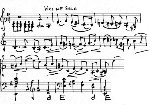 Anfang des Glasunow-Violinkonzertes (bis Takt 9) - Ms. Jan Reichow